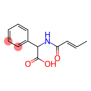 Benzeneacetic  acid,  -alpha--[(1-oxo-2-butenyl)amino]-  (9CI)