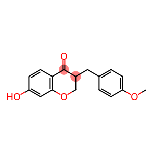 4H-1-Benzopyran-4-one, 2,3-dihydro-7-hydroxy-3-[(4-methoxyphenyl)methyl]-