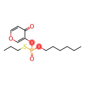 Phosphorothioic acid, O-hexyl O-(4-oxo-4H-pyran-3-yl) S-propyl ester