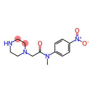 N-Methyl-N-(4-nitrophenyl)-2-(piperazin-1-yl)acetamide (Nintedanib Impurity)