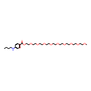 Polyethyleneglycol-p-n-butylaminobenzoate methyl ester