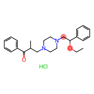 Propiophenone, 3-[4-(β-ethoxyphenethyl)-1-piperazinyl]-2-methyl-, dihydrochloride (8CI)