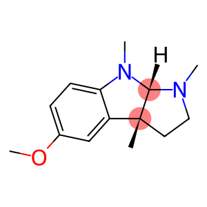Pyrrolo[2,3-b]indole, 1,2,3,3a,8,8a-hexahydro-5-methoxy-1,3a,8-trimethyl-, (3aR,8aS)-