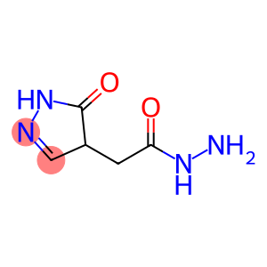 2-Pyrazoline-4-acetic  acid,  5-oxo-,  hydrazide  (6CI)