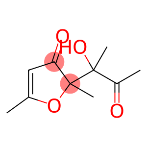 3(2H)-Furanone, 2-(1-hydroxy-1-methyl-2-oxopropyl)-2,5-dimethyl-
