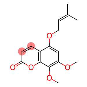 2H-1-Benzopyran-2-one, 7,8-dimethoxy-5-[(3-methyl-2-buten-1-yl)oxy]-