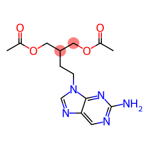 2-[(acetyloxy)methyl]-4-(2-amino-9H-purin-9-yl)butyl acetate