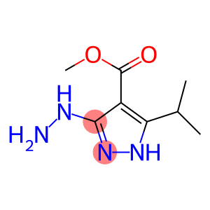 1H-Pyrazole-4-carboxylicacid,3-hydrazino-5-(1-methylethyl)-,methylester