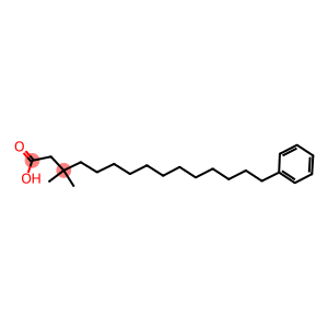 Benzenepentadecanoic acid, β,β-dimethyl-