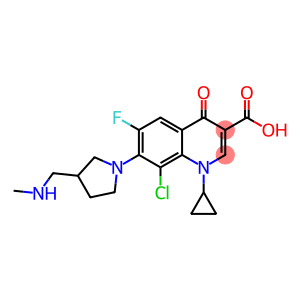 3-Quinolinecarboxylic acid, 8-chloro-1-cyclopropyl-6-fluoro-1,4-dihydro-7-[3-[(MethylaMino)Methyl]-1-pyrrolidinyl]-4-oxo-