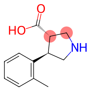 (3S,4R)-4-(2-Methylphenyl)-3-pyrrolidinecarboxylic acid
