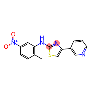 2-Thiazolamine,N-(2-methyl-5-nitrophenyl)-4-(3-pyridinyl)-