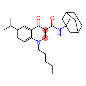 N-(Adamantan-1-yl)-6-isopropyl-4-oxo-1-pentyl-1,4-dihydro-3-quinolinecarboxamide