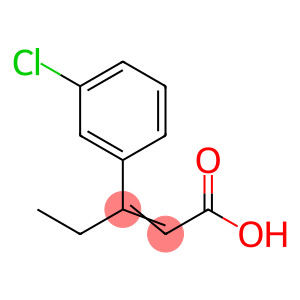 3-(3-chlorophenyl)pent-2-enoic acid