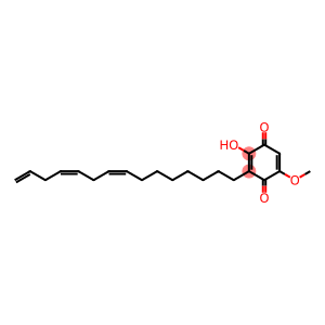 2-hydroxy-5-methoxy-3-[(8'Z,11'Z)-8',11',14'-pentadecatriene]-p-benzoquinone