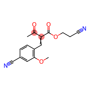 (Z)-2-cyanoethyl 2-(4-cyano-2-methoxybenzylidene)-3-oxobutanoate