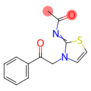 N-(3-(2-Oxo-2-phenylethyl)thiazol-2(3H)-ylidene)acetamide