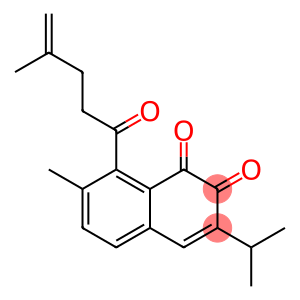 1,2-Naphthalenedione, 7-methyl-3-(1-methylethyl)-8-(4-methyl-1-oxo-4-penten-1-yl)-