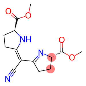 (S)-methyl 5-((E)-cyano((S)-5-(methoxycarbonyl)pyrrolidin-2-ylidene)methyl)-3,4-dihydro-2H-pyrrole-2-carboxylate