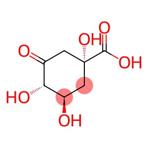 Cyclohexanecarboxylic acid, 1,3,4-trihydroxy-5-oxo-, (1R,3R,4S)-
