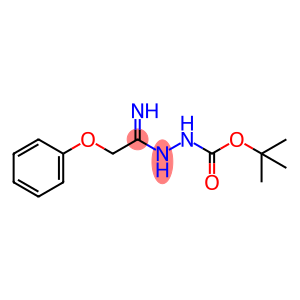 N'-[1-Amino-2-phenoxyethylidene]-hydrazinecarboxylic acid tert-butyl ester