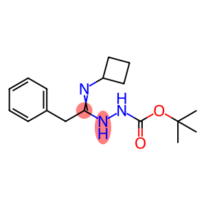 N'-[1-Cyclobutylamino-2-phenylethylidene]-hydrazinecarboxylic acid tert-butyl ester