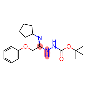 N'-[1-Cyclopentylamino-2-phenoxyethylidene]-hydrazinecarboxylic acid tert-butyl ester