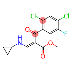 2-(2,4-dichloro-5-fluorobenzoyl)-3-cyclopropylaminoacrylic acid, methyl ester,mixture of isomers