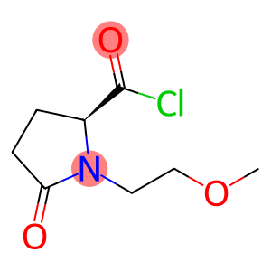2-Pyrrolidinecarbonyl chloride, 1-(2-methoxyethyl)-5-oxo-, (S)- (9CI)