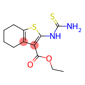 Ethyl 2-thioureido-4,5,6,7-tetrahydrobenzo[b]thiophene-3-carboxylate