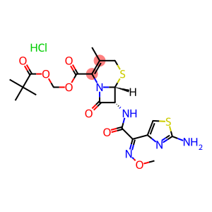 5-Thia-1-azabicyclo(4.2.0)oct-2-carboxylic acid, 7-(((2Z)-(2-amino-4-thiazolyl)methoxyimino)acetyl)-3-methyl-8-oxo-, (2,2-dimethyl-1-oxopropoxy)methyl ester, monohydrochloride, (6R,7R)-