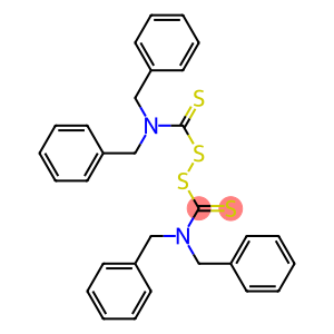 Thioperoxydicarbonic diamide ((H2N)C(S)2S2), tetrakis(phenylmethyl)-