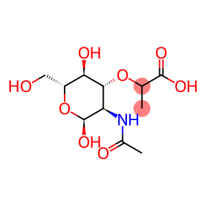 (2R)-2-[[(2S,3R,4R,5S,6R)-3-acetamido-2,5-dihydroxy-6-(hydroxymethyl)-4-oxanyl]oxy]propanoate