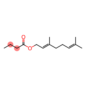 (2E)-3,7-Dimethyl-2,6-octadienyl butyrate