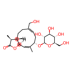 (3S,3aS,6E,9S,10E,11aS)-9-(β-D-Glucopyranosyloxy)-3a,4,5,8,9,11a-hexahydro-6-(hydroxymethyl)-3,10-dimethylcyclodeca[b]furan-2(3H)-one