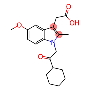 1-(2-Cyclohexyl-2-oxoethyl)-5-methoxy-2-methyl-1H-indole-3-acetic acid