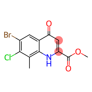 Methyl 6-bromo-7-chloro-8-methyl-4-oxo-1,4-dihydroquinoline-2-carboxylate