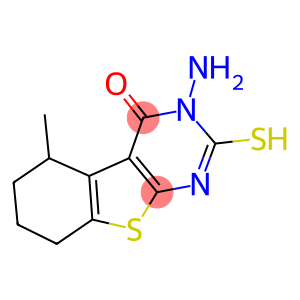 3-amino-5-methyl-2-sulfanyl-5,6,7,8-tetrahydro[1]benzothieno[2,3-d]pyrimidin-4(3H)-one