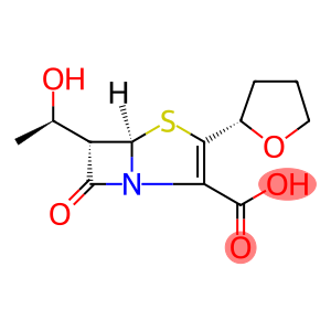 4-Thia-1-azabicyclo[3.2.0]hept-2-ene-2-carboxylic acid, 6-(1-hydroxyethyl)-7-oxo-3-(tetrahydro-2-furanyl)-, [5R-[3(S*),5α,6α(R*)]]- (9CI)
