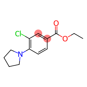 Benzoic acid, 3-chloro-4-(1-pyrrolidinyl)-, ethyl ester