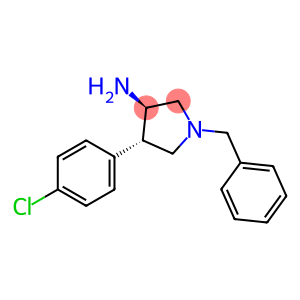 rel-(3R,4S)-4-(4-Chlorophenyl)-1-(phenylmethyl)-3-pyrrolidinamine