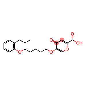 4H-Pyran-2-carboxylic acid, 4-oxo-5-[[5-(2-propylphenoxy)pentyl]oxy]-