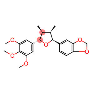 1,3-Benzodioxole, 5-[tetrahydro-3,4-dimethyl-5-(3,4,5-trimethoxyphenyl)-2-furanyl]-, [2S-(2α,3α,4α,5β)]- (9CI)