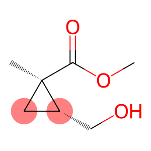 Cyclopropanecarboxylic acid, 2-(hydroxymethyl)-1-methyl-, methyl ester, trans-