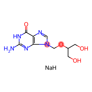 sodium 2-amino-9-{[(1,3-dihydroxypropan-2-yl)oxy]methyl}-6,9-dihydro-3H-purin-6-olate