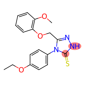 3H-1,2,4-Triazole-3-thione, 4-(4-ethoxyphenyl)-2,4-dihydro-5-[(2-methoxyphenoxy)methyl]-