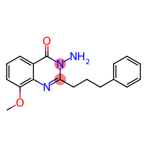 4(3H)-Quinazolinone,  3-amino-8-methoxy-2-(3-phenylpropyl)-