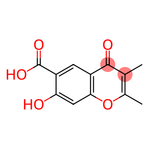 4H-1-Benzopyran-6-carboxylic acid, 7-hydroxy-2,3-dimethyl-4-oxo-