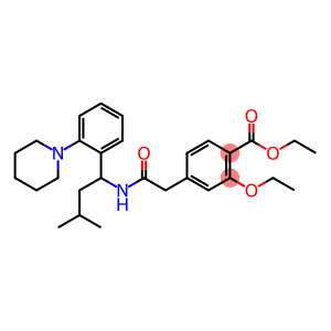 Ethyl 2-ethoxy-4-[2-({3-methyl-1-[2-(piperidin-1-yl)phenyl]butyl}amino)-2-oxoethyl]benzoate