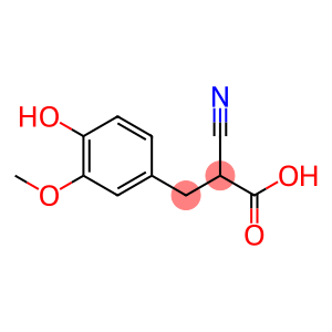2-氰基-3-(3-甲氧基-4-羟基苯基)丙酸